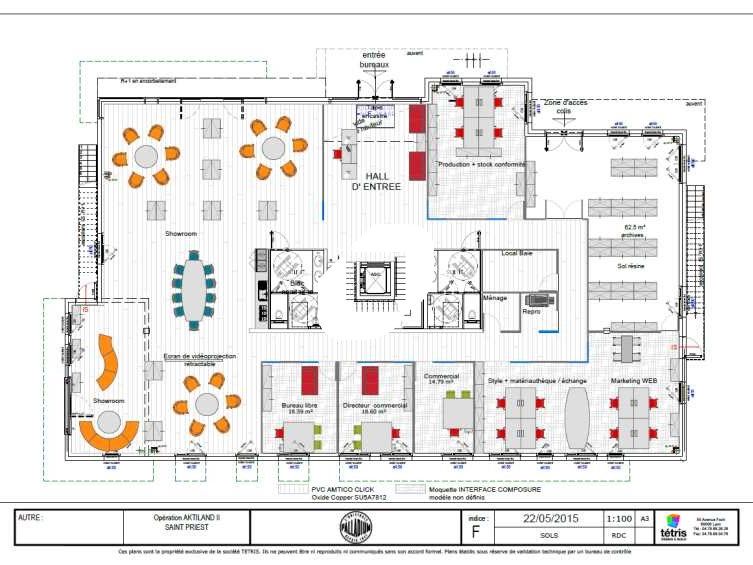 Location bureaux 1065 m² divisibles à partir de 511 m²