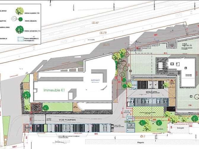 Location bureaux 2499 m² divisibles à partir de 191 m²