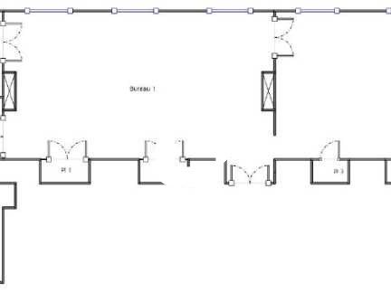 Location bureaux 155 m² non divisibles