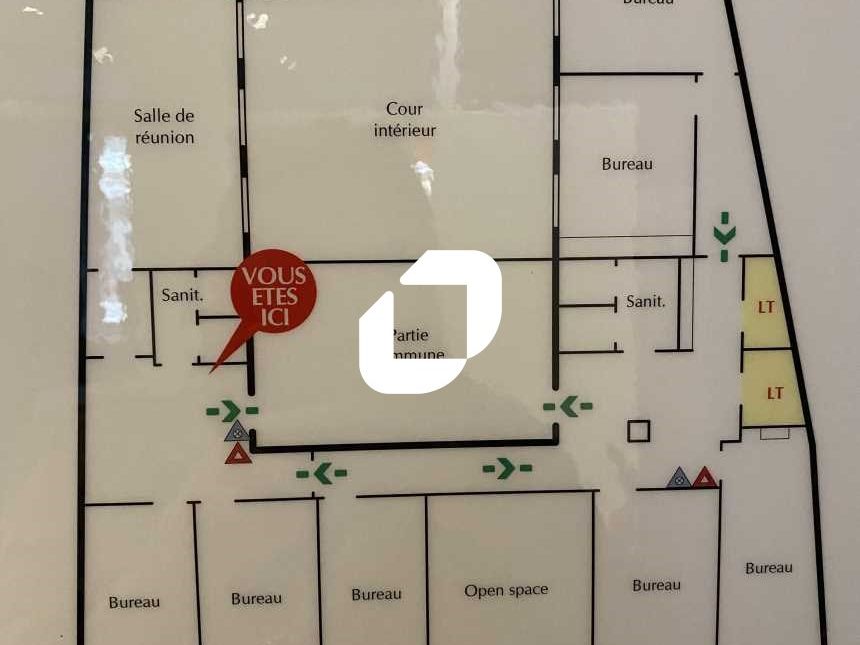 Location bureaux 200 m² non divisibles