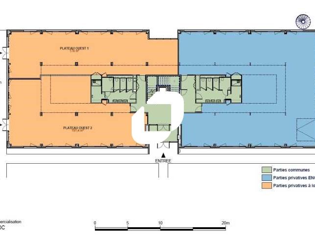 Location bureaux 365 m² divisibles à partir de 174 m²