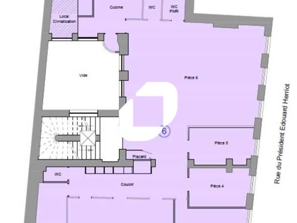 Location bureaux 185 m² non divisibles