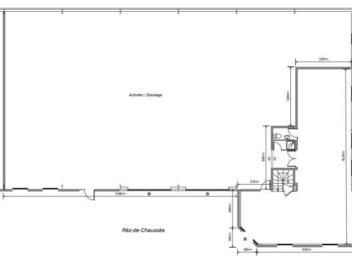 Location entrepots 744 m² non divisibles