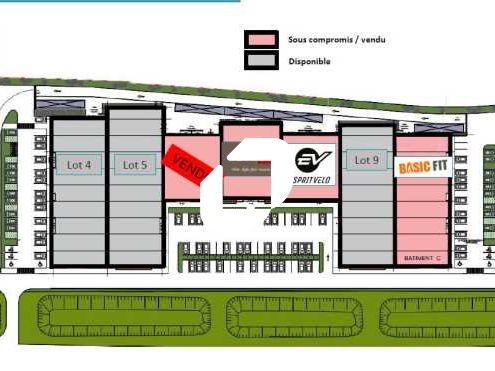 Vente locaux commerciaux 2950 m² divisibles à partir de 779 m²