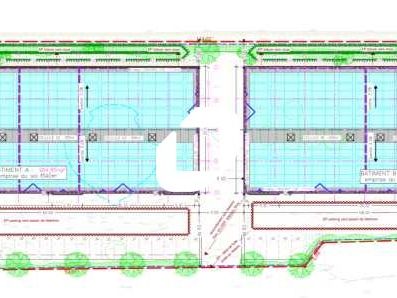 Vente entrepots 1466 m² divisibles à partir de 714 m²