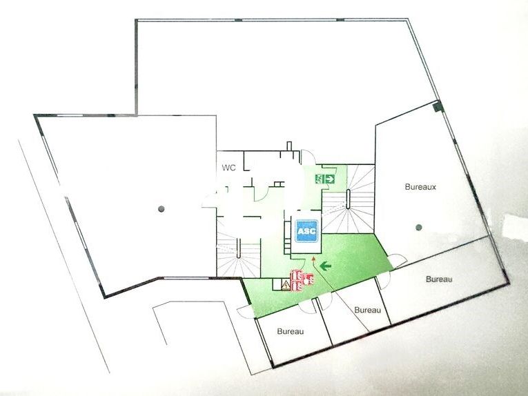 Location bureaux 456 m² divisibles à partir de 110 m²