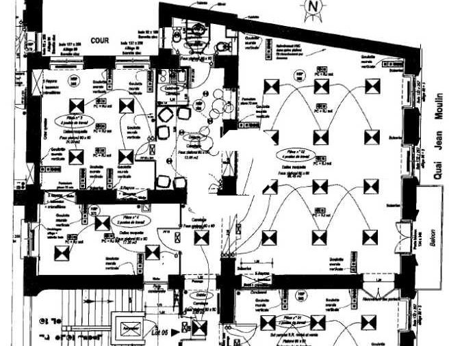 Location bureaux 178 m² non divisibles