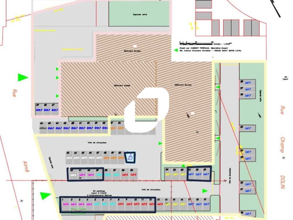Location bureaux 326 m² divisibles à partir de 155 m²