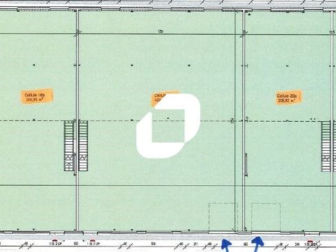 Vente entrepots 919 m² divisibles à partir de 313 m²
