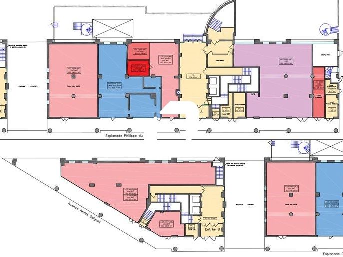 Location bureaux 7034 m² divisibles à partir de 197 m²