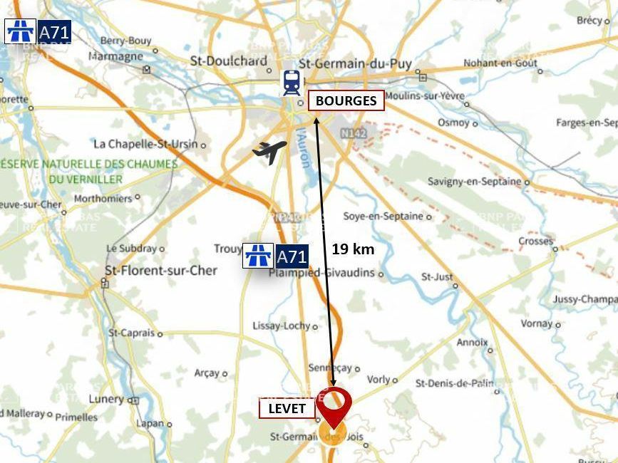 Location Entrepôts classe A 39060 m² non divisibles 18340 Levet