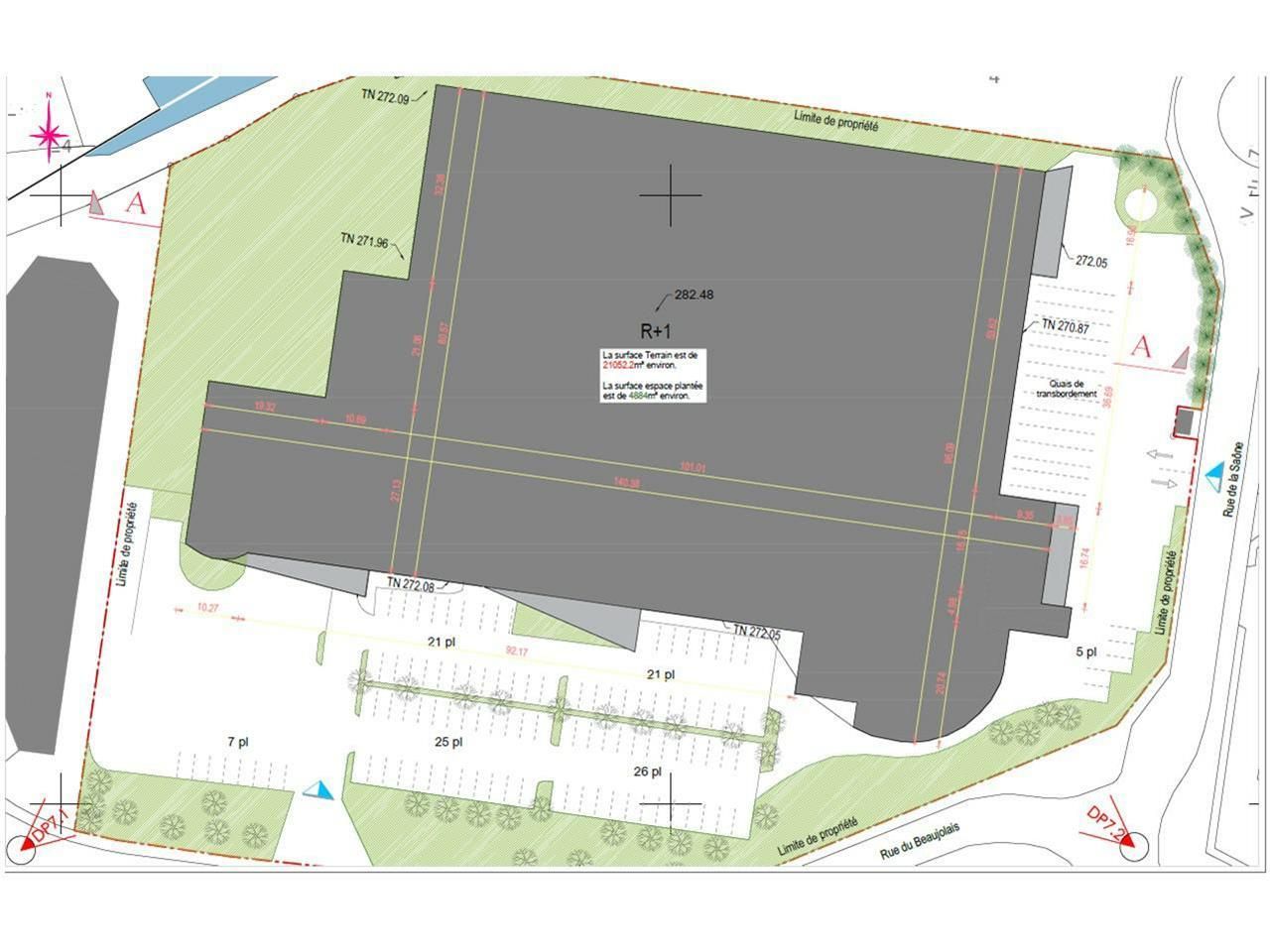 10750 m² pour ce activité en location à Miribel