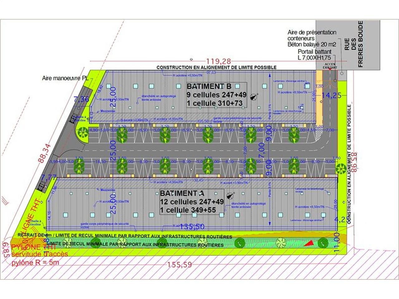 Locaux d'activités neufs à louer, situés au coeur