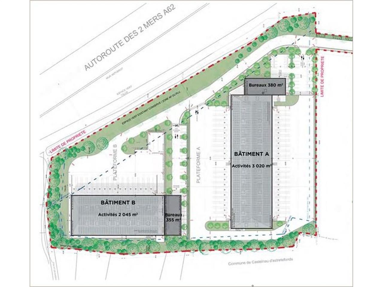 Entrepôts et messageries neufs à louer, au nord d