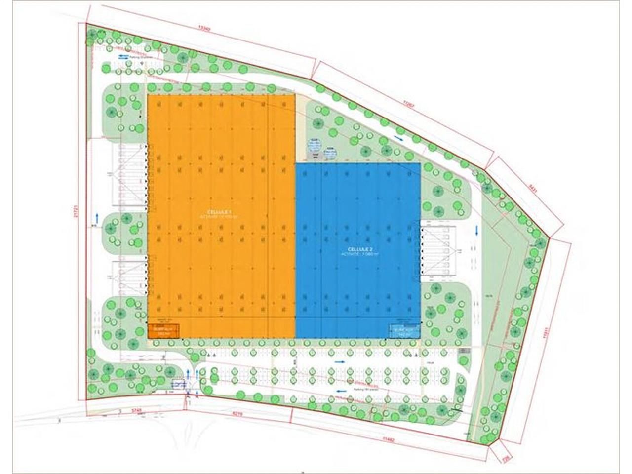 Entrepôts neufs à louer, situés au nord-ouest de 