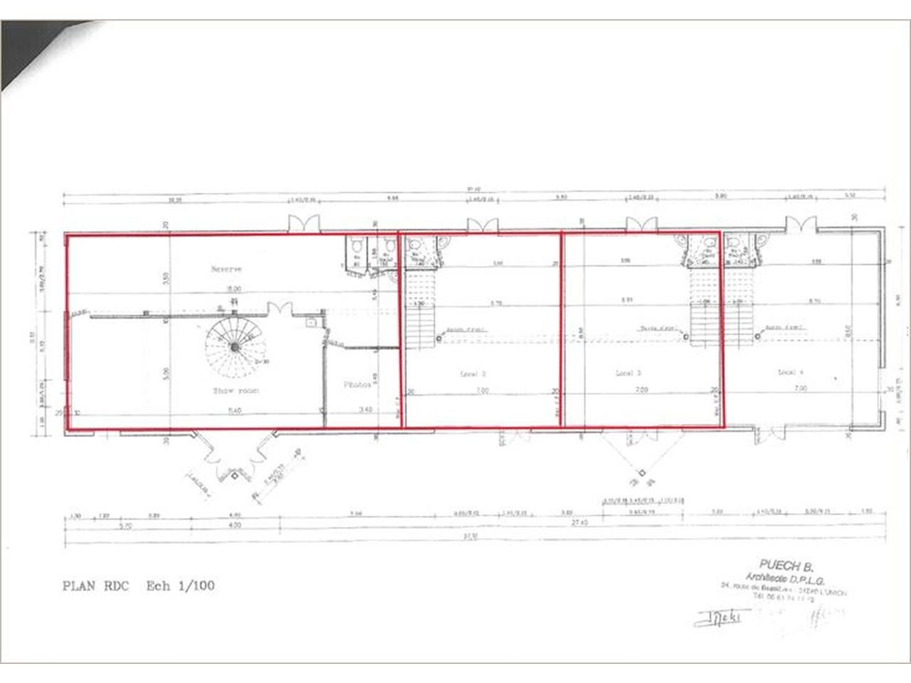 Locaux commerciaux / professionnels et bureaux à 