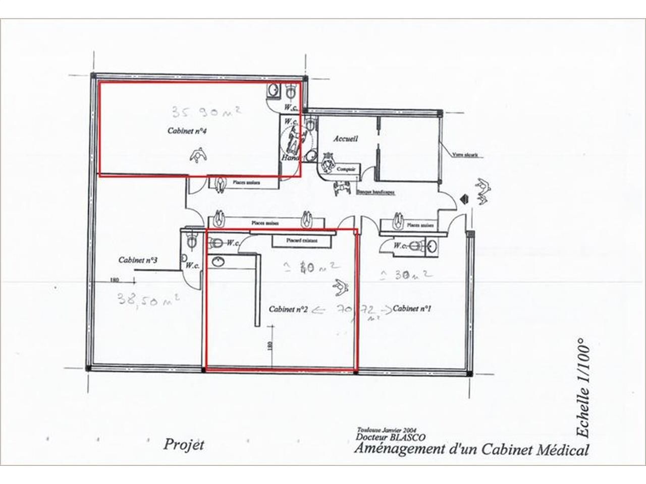 Bureau disponible en location au sein d'un cabine