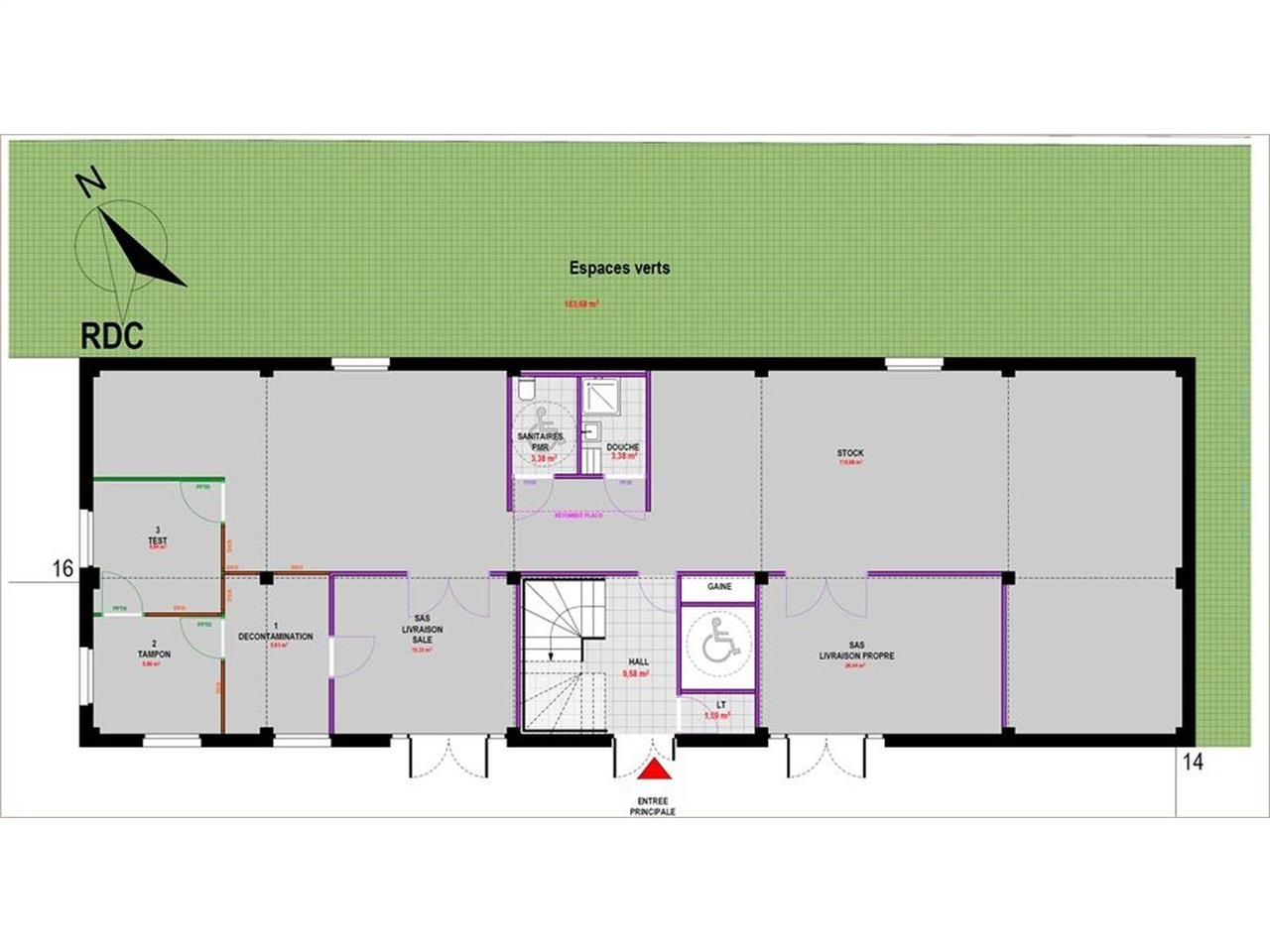 - A LOUER - Opportunité !!   Bâtiment de bureaux 