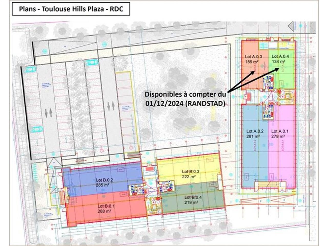 Surfaces de bureaux à louer dans un immeuble de g