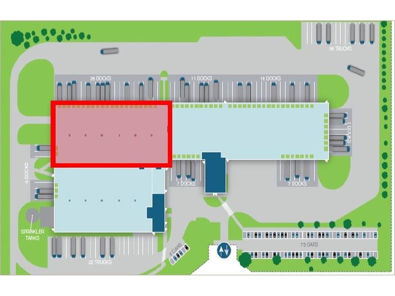 Entrepôt et messagerie à louer, situé en bordure