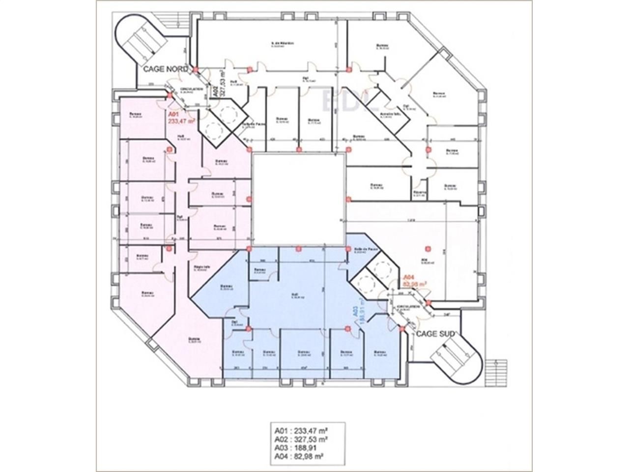 Plateaux rénovés à usage de bureaux proposés à la