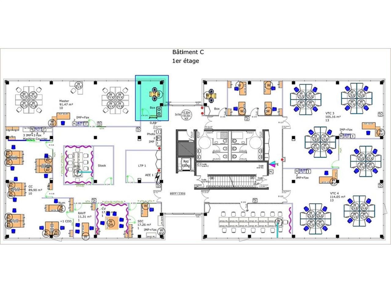 Surface de bureaux de bon standing à la location 