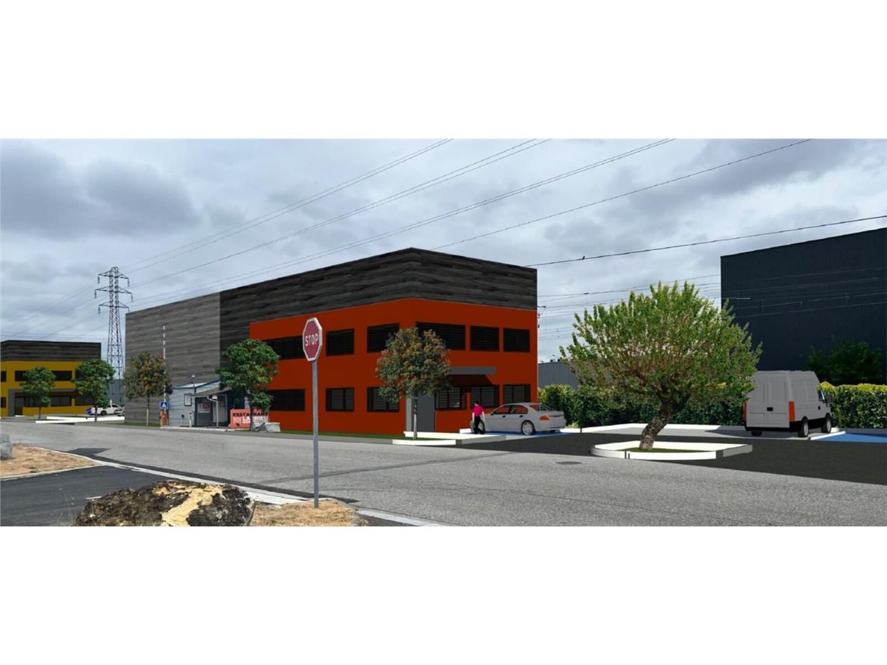 Au sud-ouest de Toulouse., bâtiment d'activités d