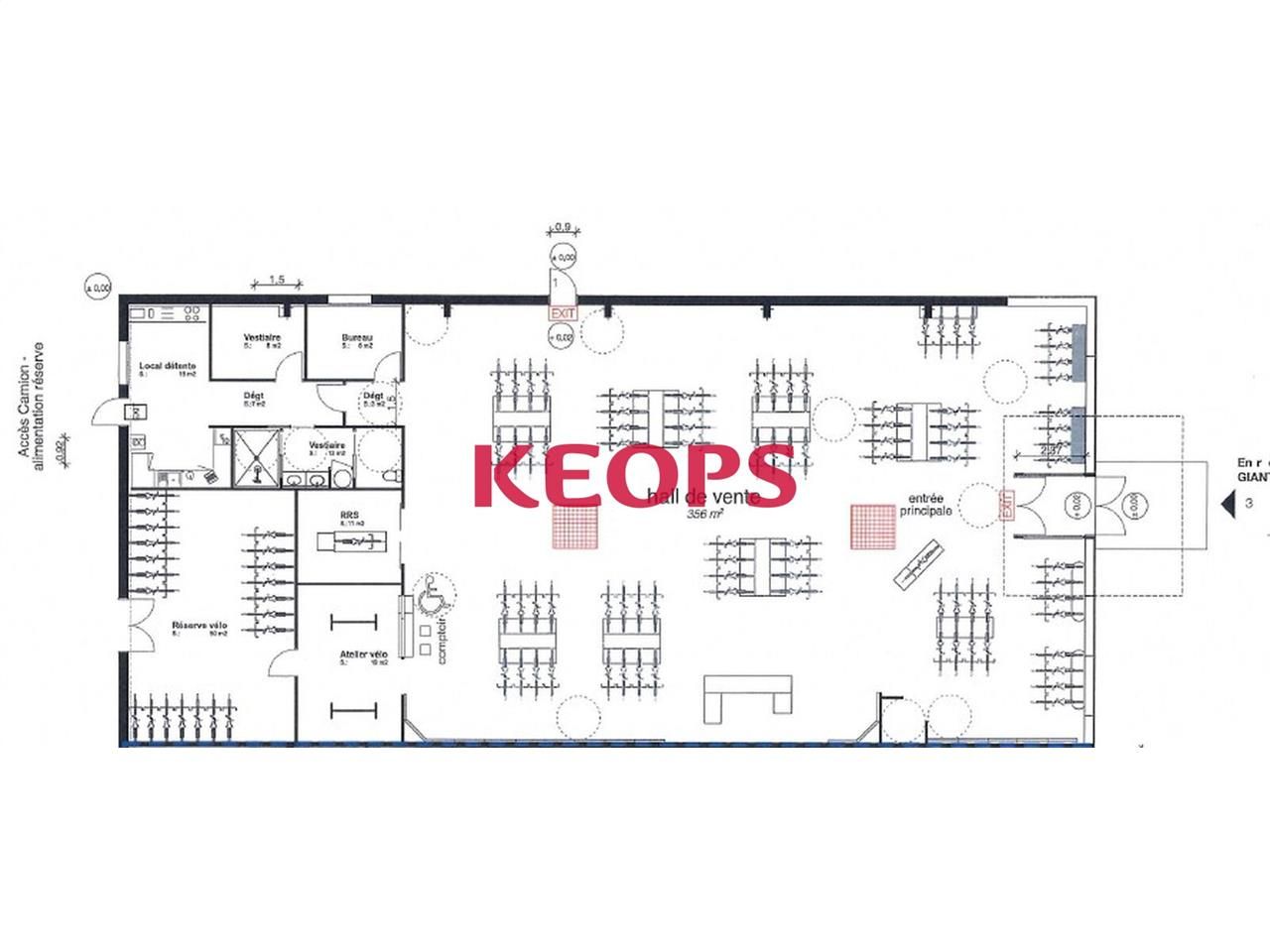 Nous proposons à la location un local commercial 