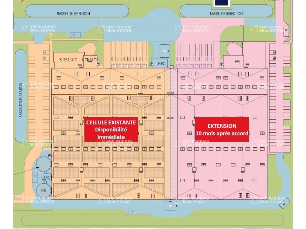 7700 m² pour cetentrepôts classe a en location à Augny