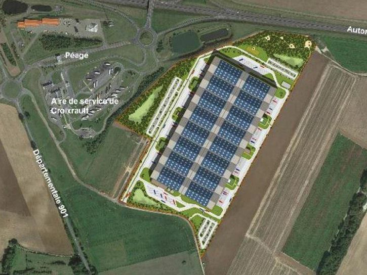 99697 m² pour cetentrepôts classe a en location à Croixrault