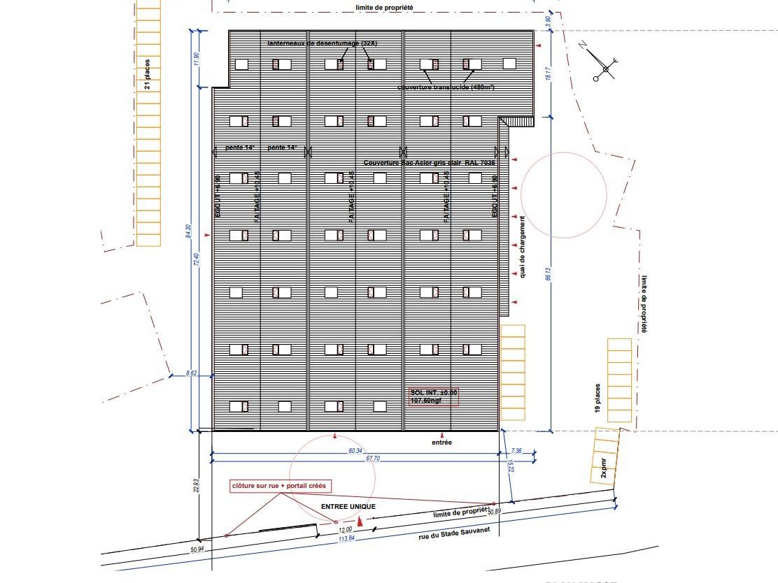 Entrepôt de 5524m²