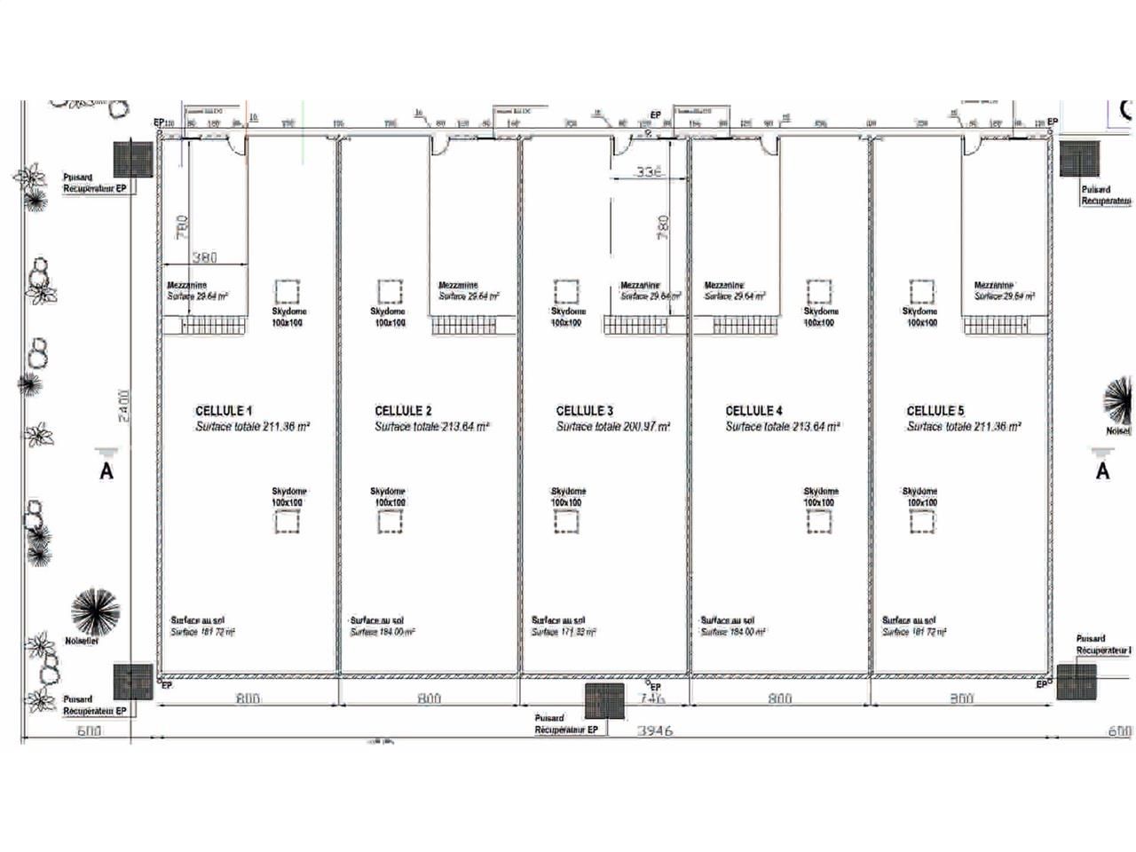 Local d'activités de 212m²