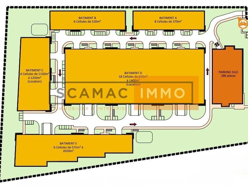 Local d'activités de 1345m²