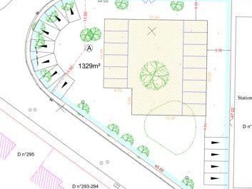 Terrain de 1329m²