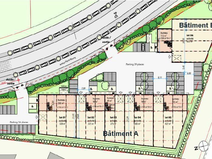 Location Activité 605 m² non divisibles 59120 Loos