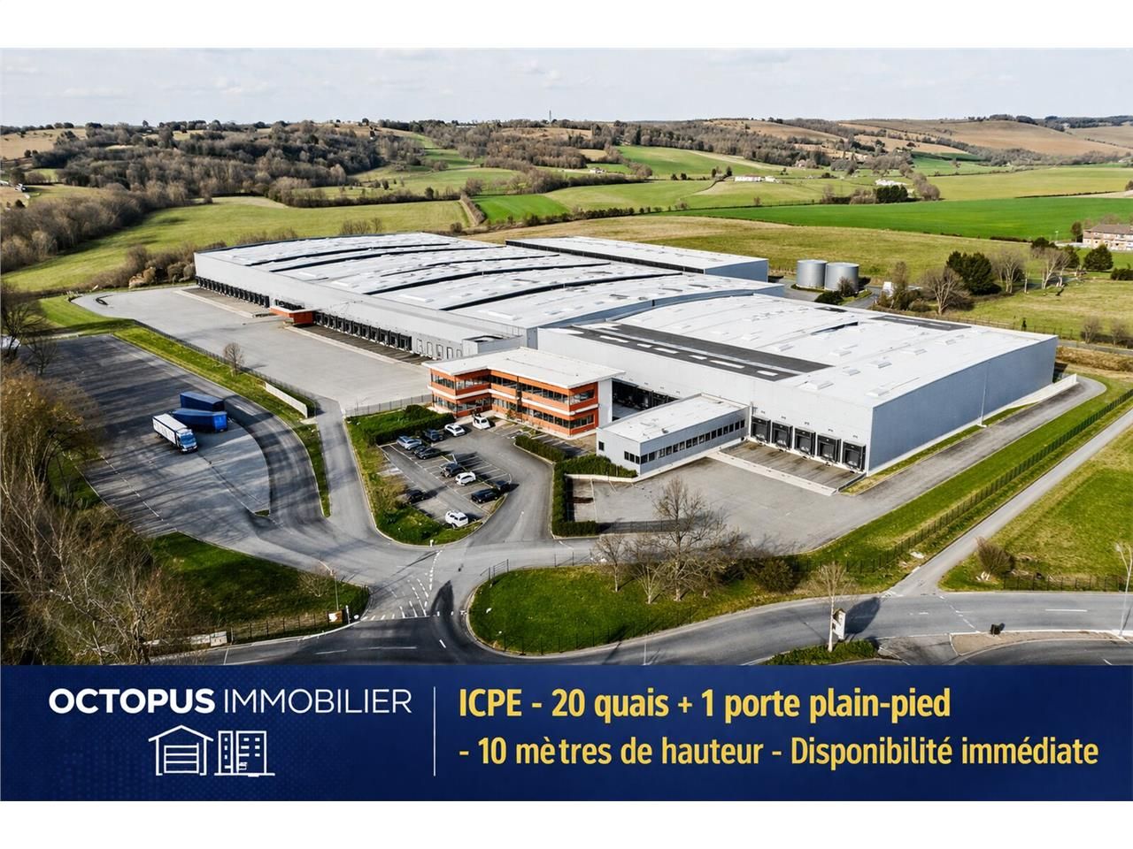 A louer, à BAZIEGE, cellules de stockage immédiat