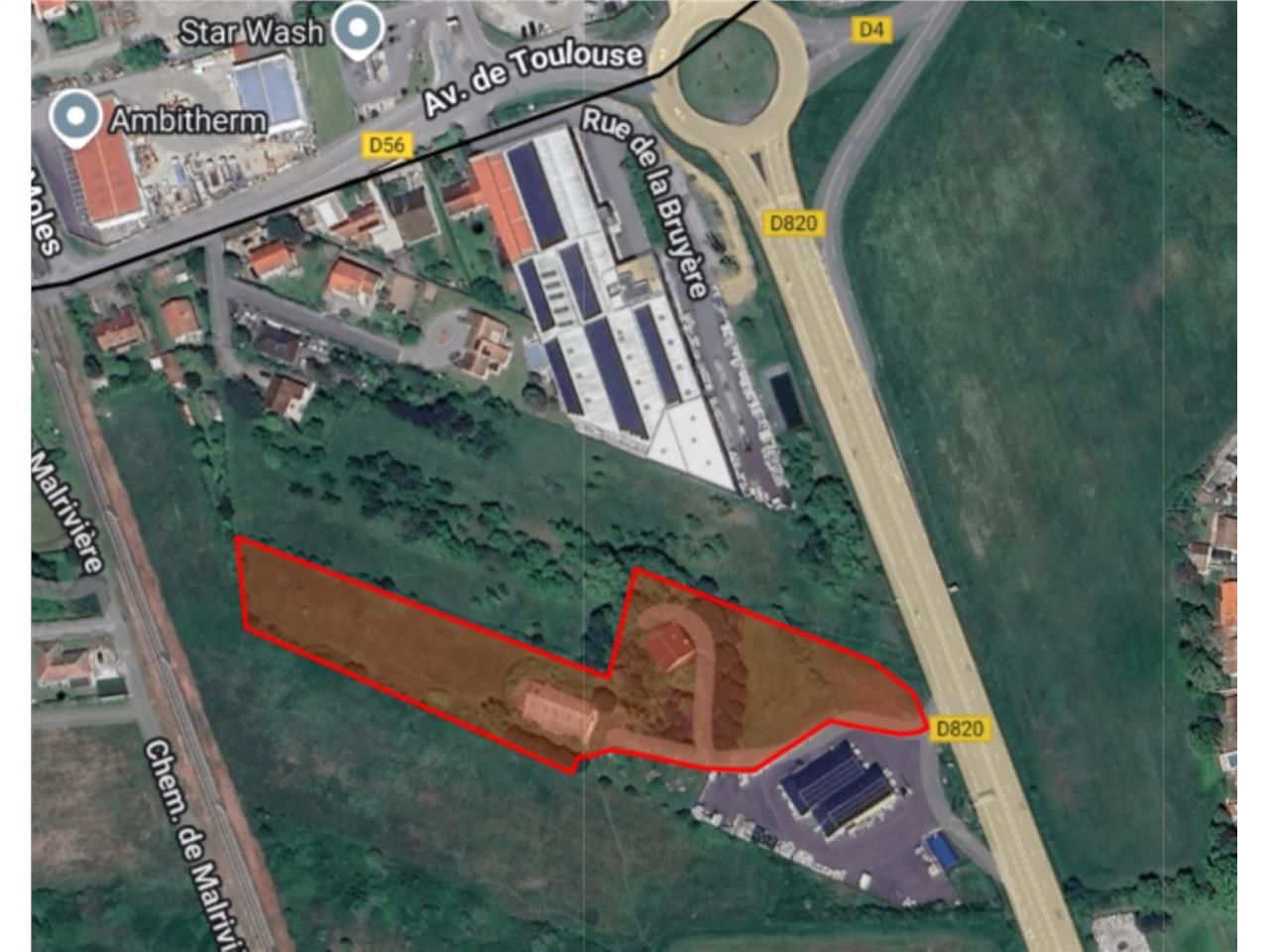 A vendre, PINS JUSTARET, terrain à vocation indus