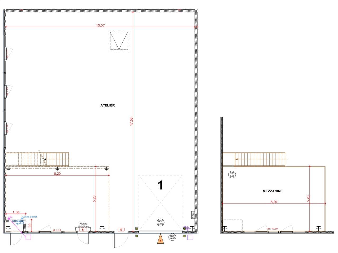 A vendre, zone commerciale de PORTET SUR  GARONNE