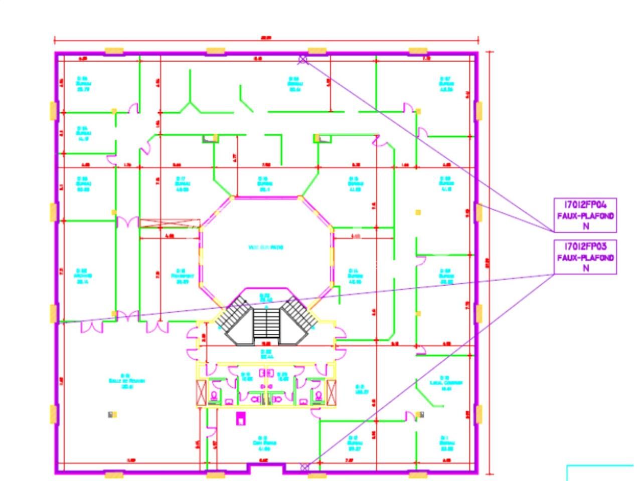 Location bureaux 469 m² non divisibles