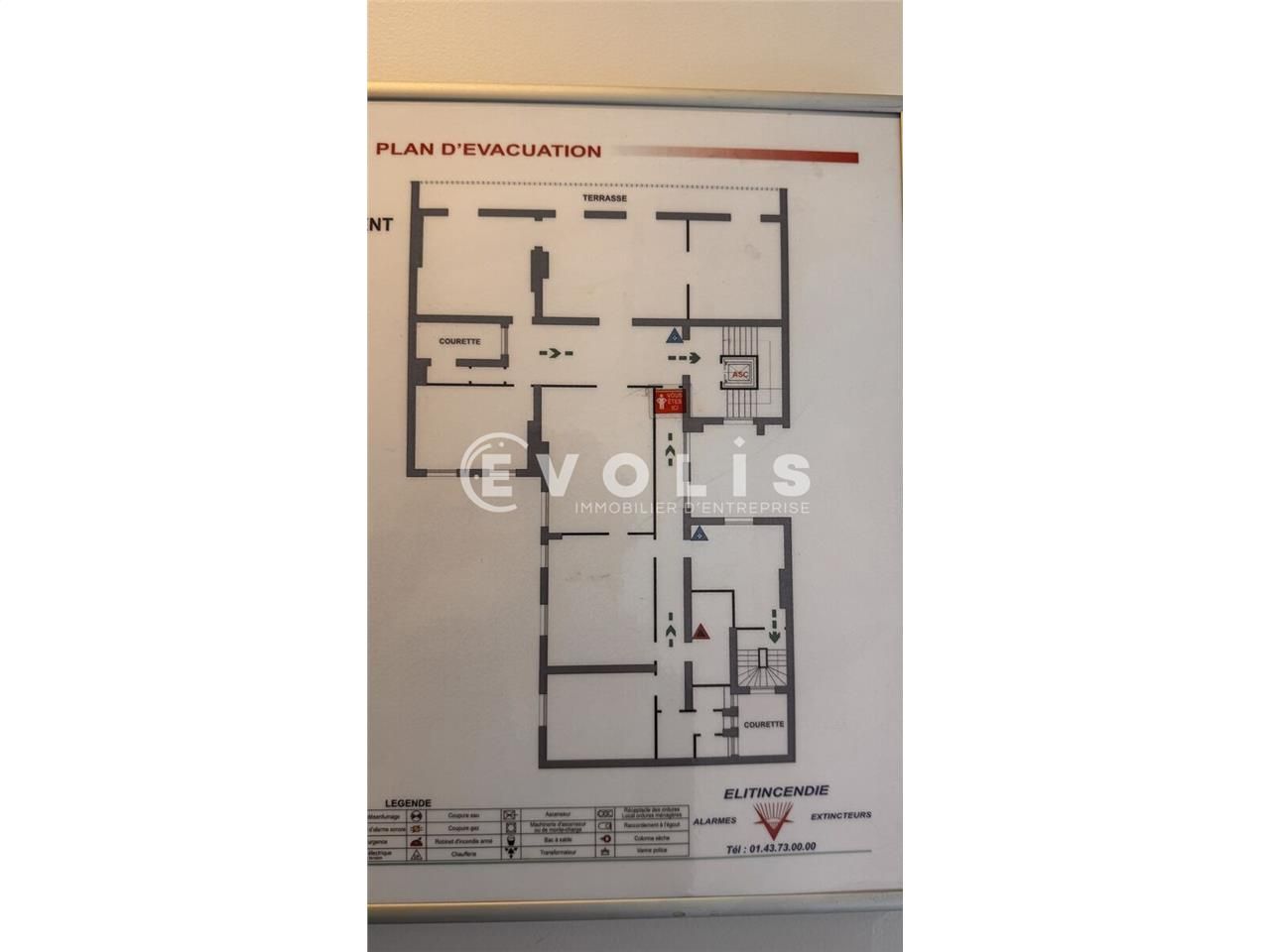 Location bureaux 203 m² non divisibles