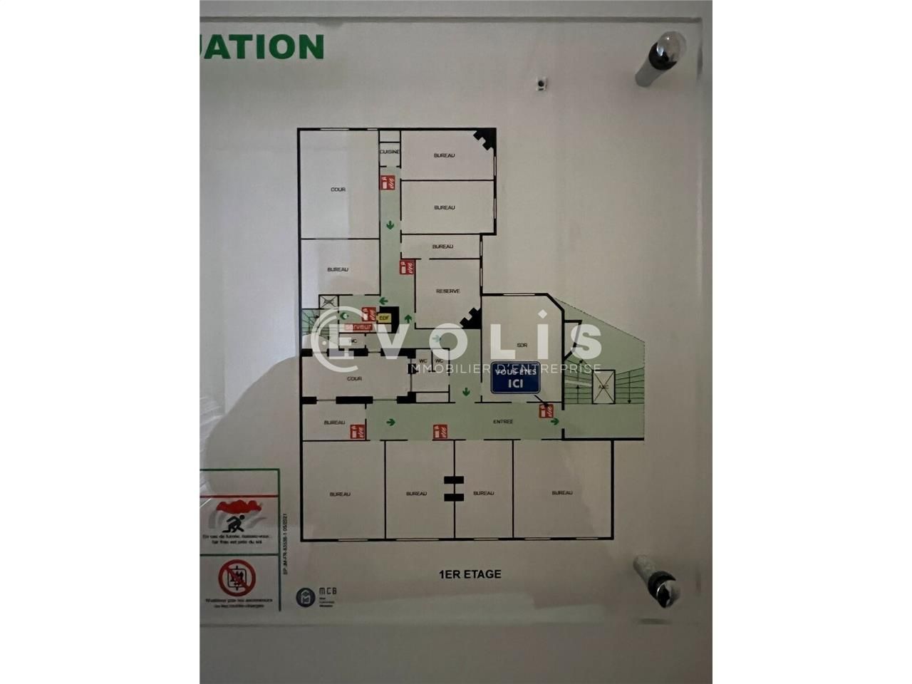 Location bureaux 276 m² non divisibles