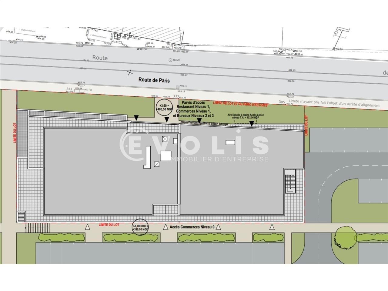 Location bureaux 3314 m² divisibles à partir de 93 m²