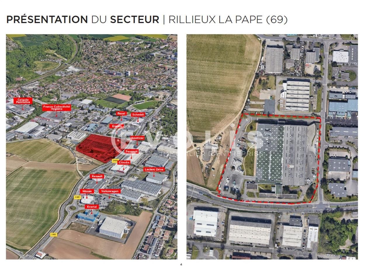 Location entrepots 11611 m² non divisibles