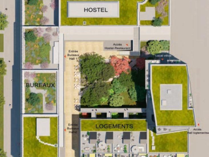 Location Bureaux 934.62 m² divisibles 44200 Nantes