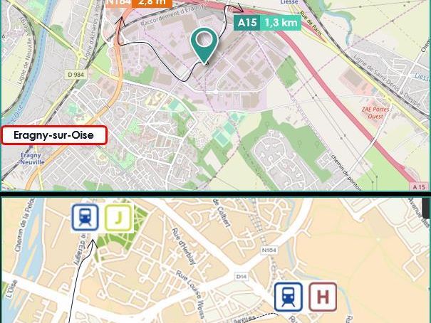 14319 m² pour cetentrepôts classe b en location à Éragny