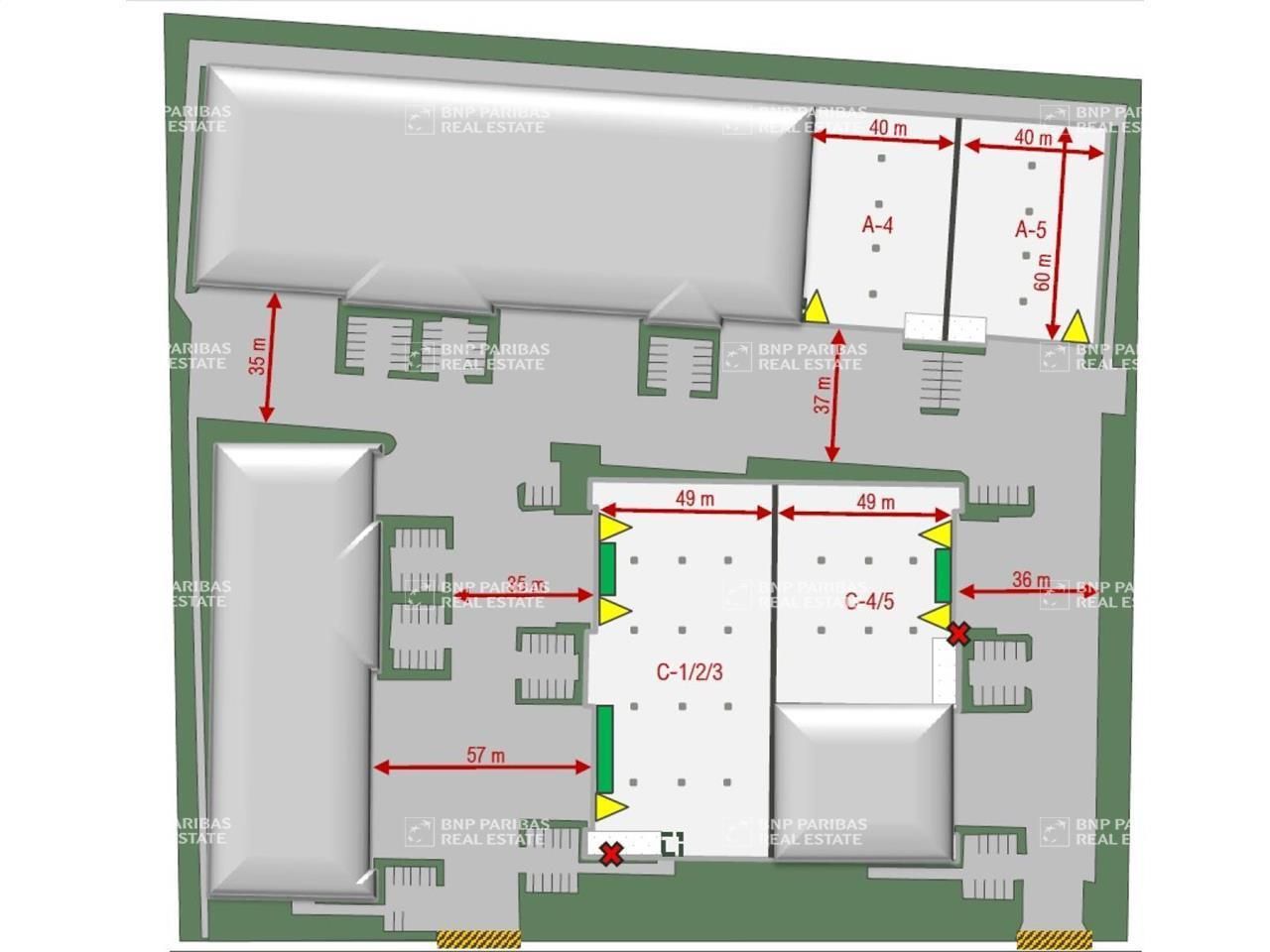Location Entrepôts classe A 12960 m² divisibles 69960 Corbas