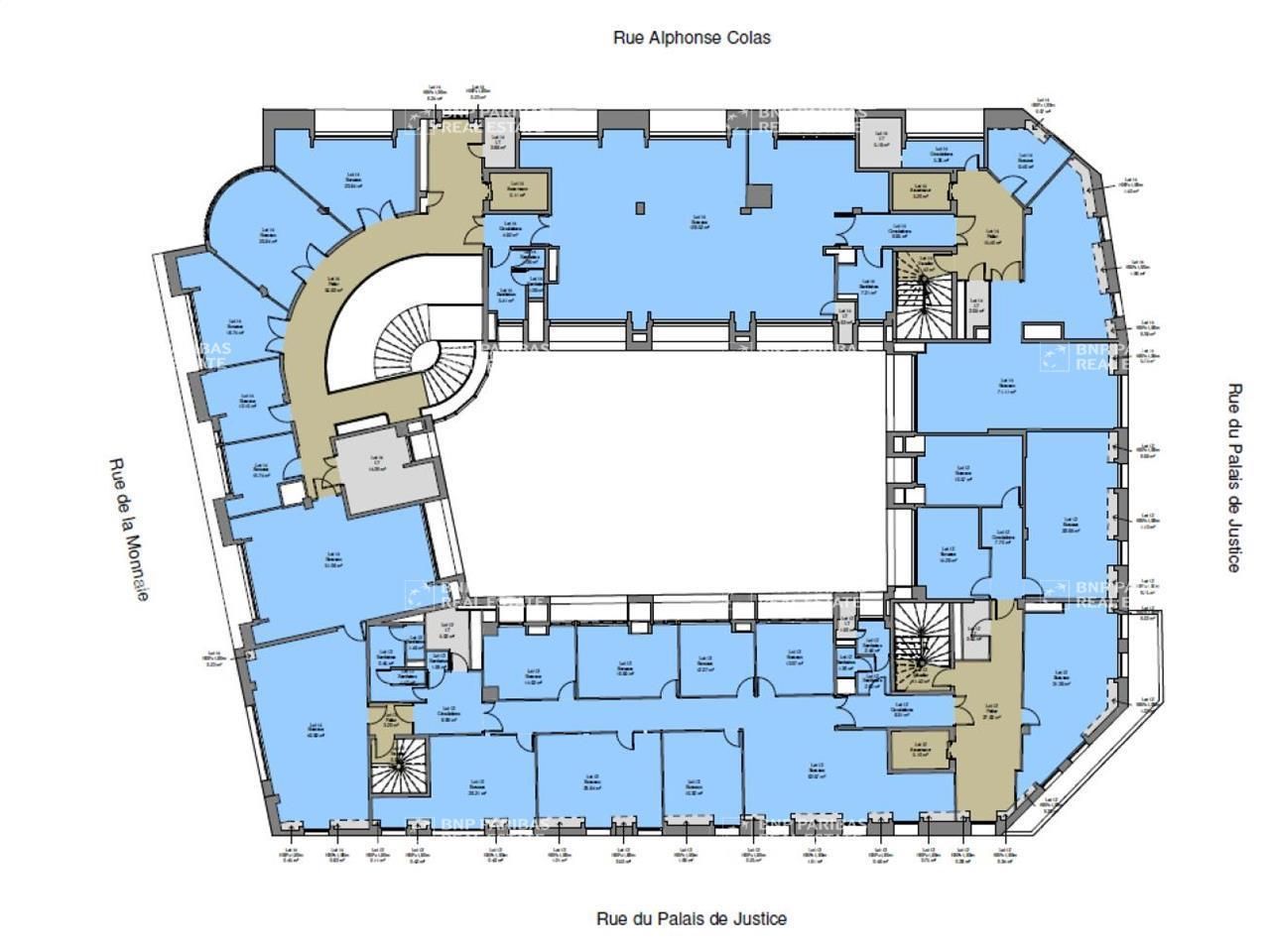 544 m² pour ce bureaux en location à Lille