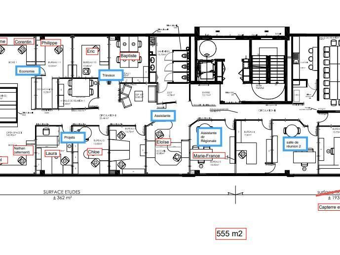 555 m² pour ce bureaux en vente à Rennes