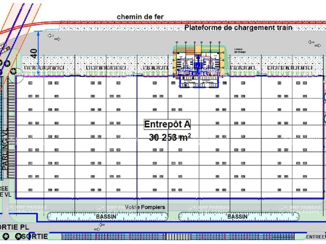 64451 m² pour cetentrepôts classe a en location à Lannemezan
