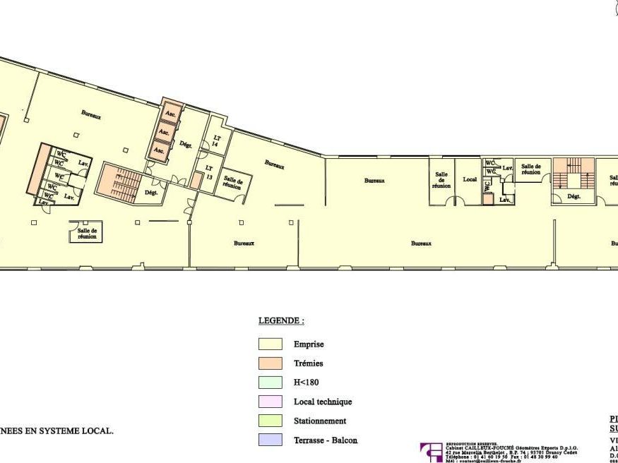 Location Bureaux 3392.17 m² divisibles 93200 Saint-denis